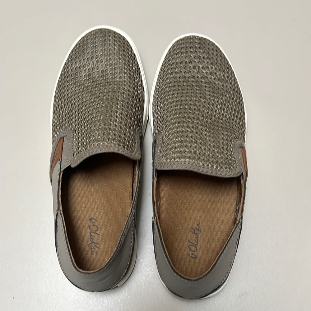 OLUKAI Gray Slip-On Shoes